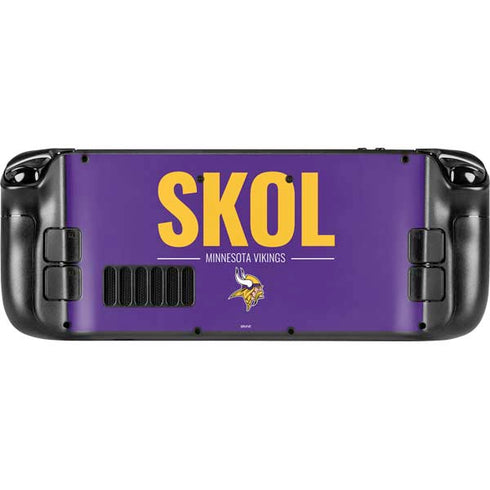 NFL Minnesota Vikings Team Motto Steam Deck Handheld Gaming Computer Skin